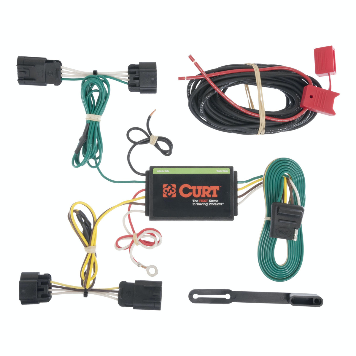 CURT 56179 Custom Wiring Harness, 4-Way Flat Output, Select Dodge Dart