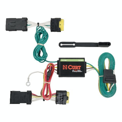 CURT 56185 Custom Wiring, 4-Way Flat, Select Nissan Versa Sedan without LED Taillights