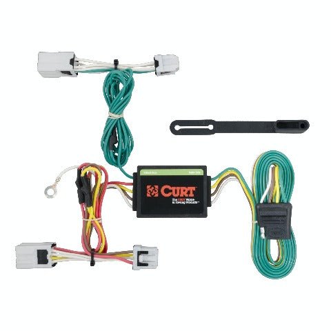 CURT 56206 Custom Wiring Harness, 4-Way Flat Output, Select Nissan Versa Note