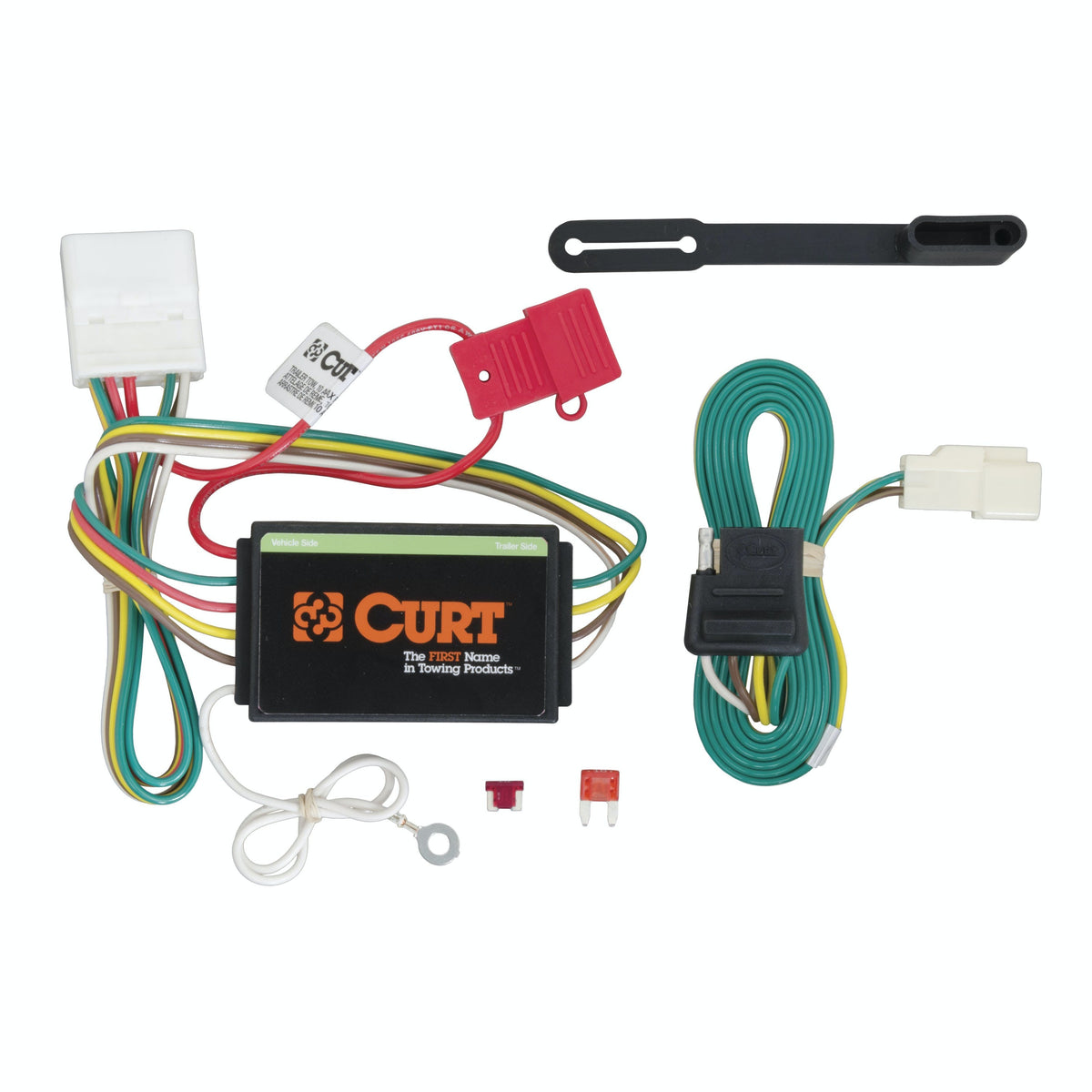 CURT 56217 Custom Wiring Harness, 4-Way Flat, Select Toyota Highlander, Lexus RX350