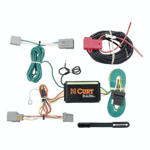 CURT 56218 Custom Wiring Harness, 4-Way Flat Output, Select Ford Transit Connect