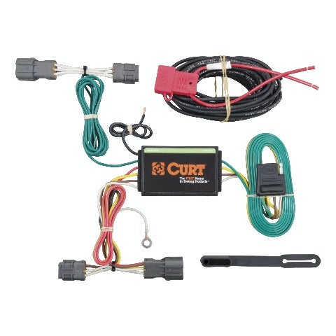CURT 56220 Custom Wiring Harness, 4-Way Flat Output, Select Kia Rondo, Soul
