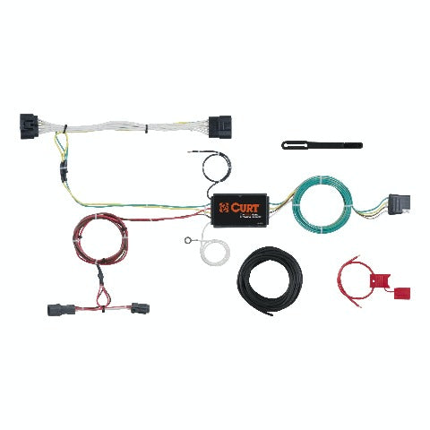 CURT 56251 Custom Wiring Harness, 4-Way Flat Output, Select Kia Sportage
