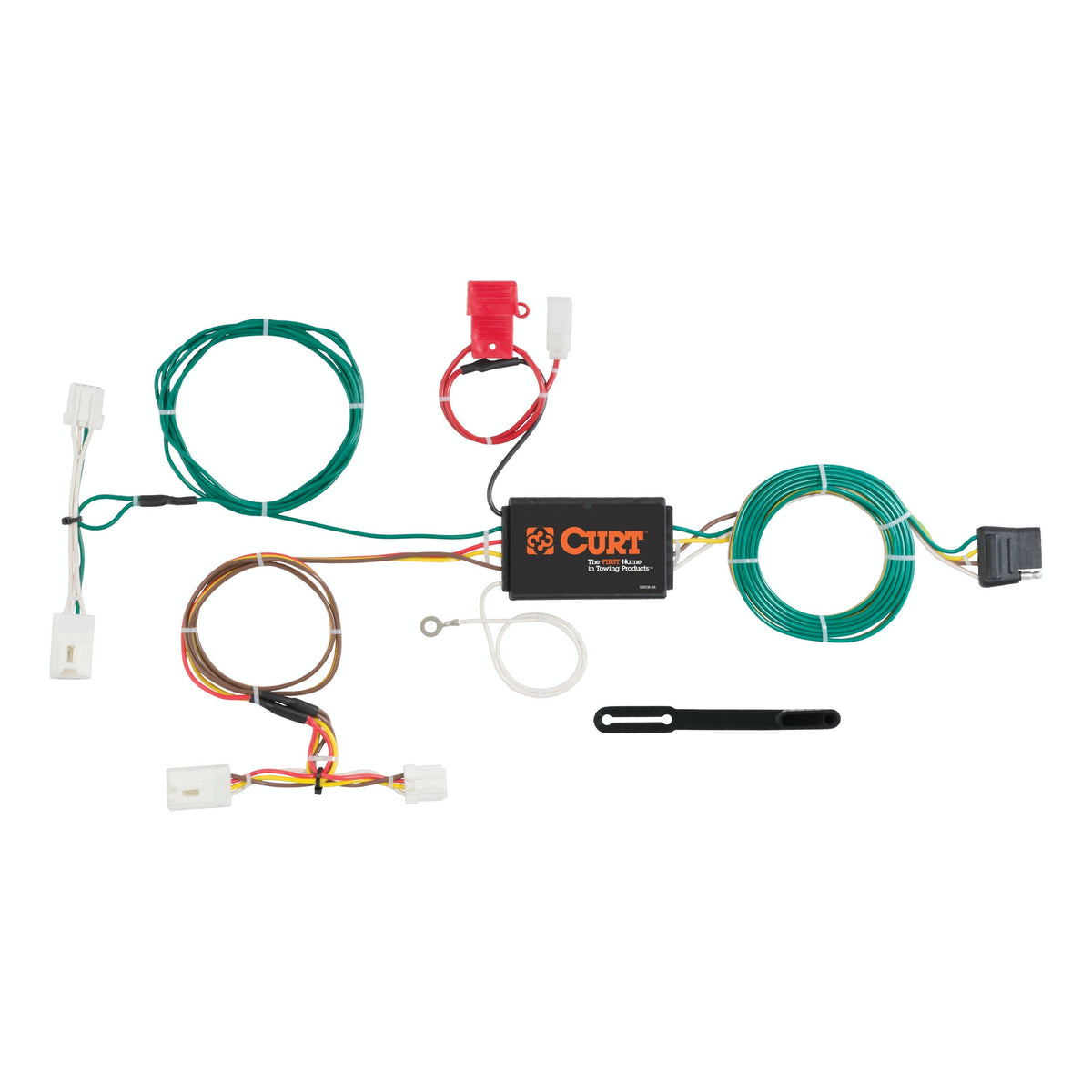 CURT 56267 Custom Wiring Harness, 4-Way Flat Output, Select Nissan Murano