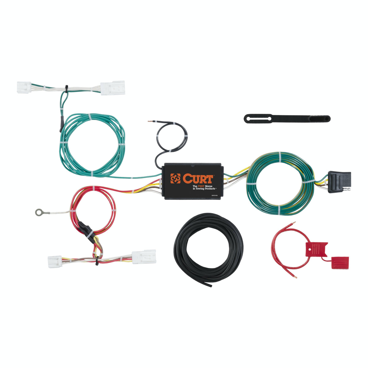 CURT 56268 Custom Wiring Harness, 4-Way Flat Output, Select Lexus NX200t, NX300h
