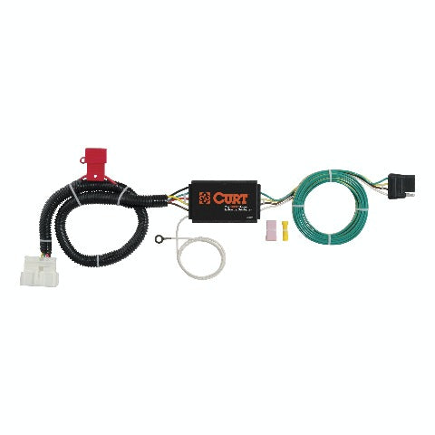 CURT 56291 Custom 4-Flat, Select Honda Pilot, Passport, OEM Tow Package Required