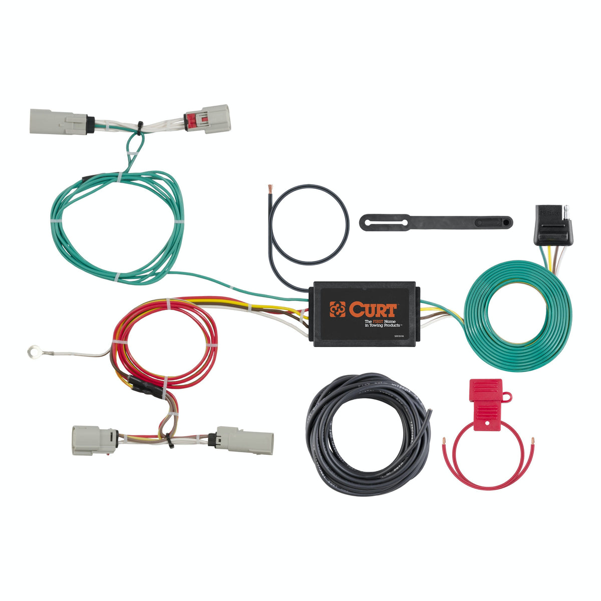 CURT 56298 Custom Wiring Harness, 4-Way Flat Output, Select Lincoln MKX