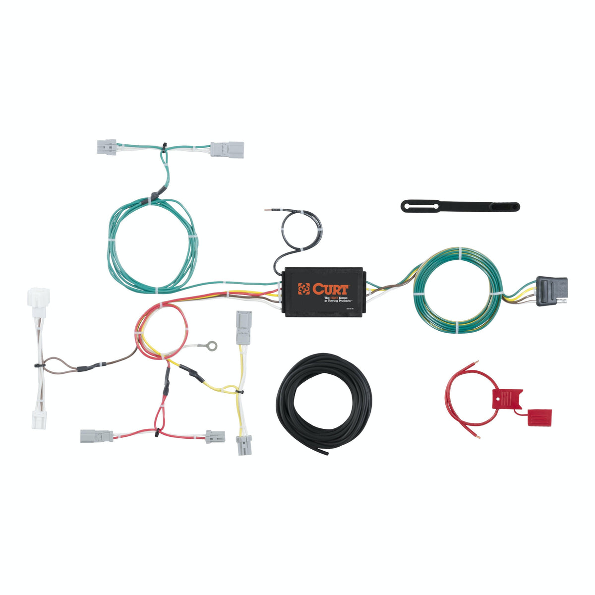 CURT 56299 Custom Wiring Harness, 4-Way Flat Output, Select Honda Accord Sedan