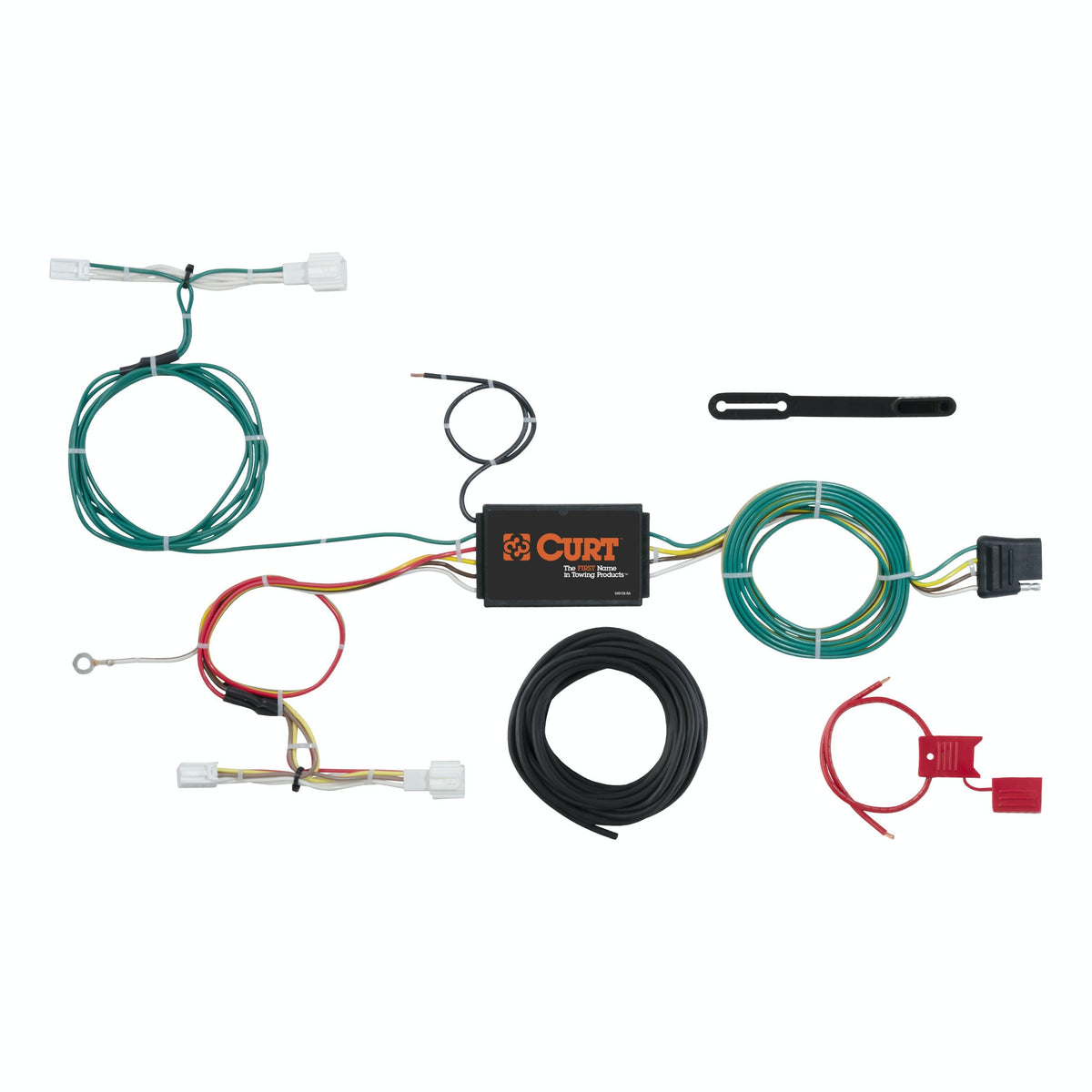 CURT 56300 Custom Wiring Harness, 4-Way Flat Output, Select Mazda CX-3