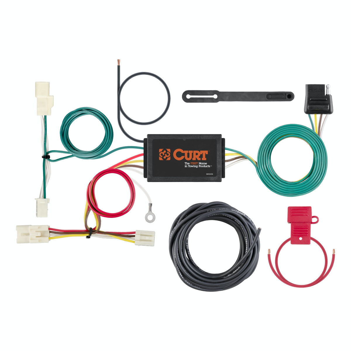 CURT 56314 Custom Wiring Harness, 4-Way Flat Output, Select Kia Optima