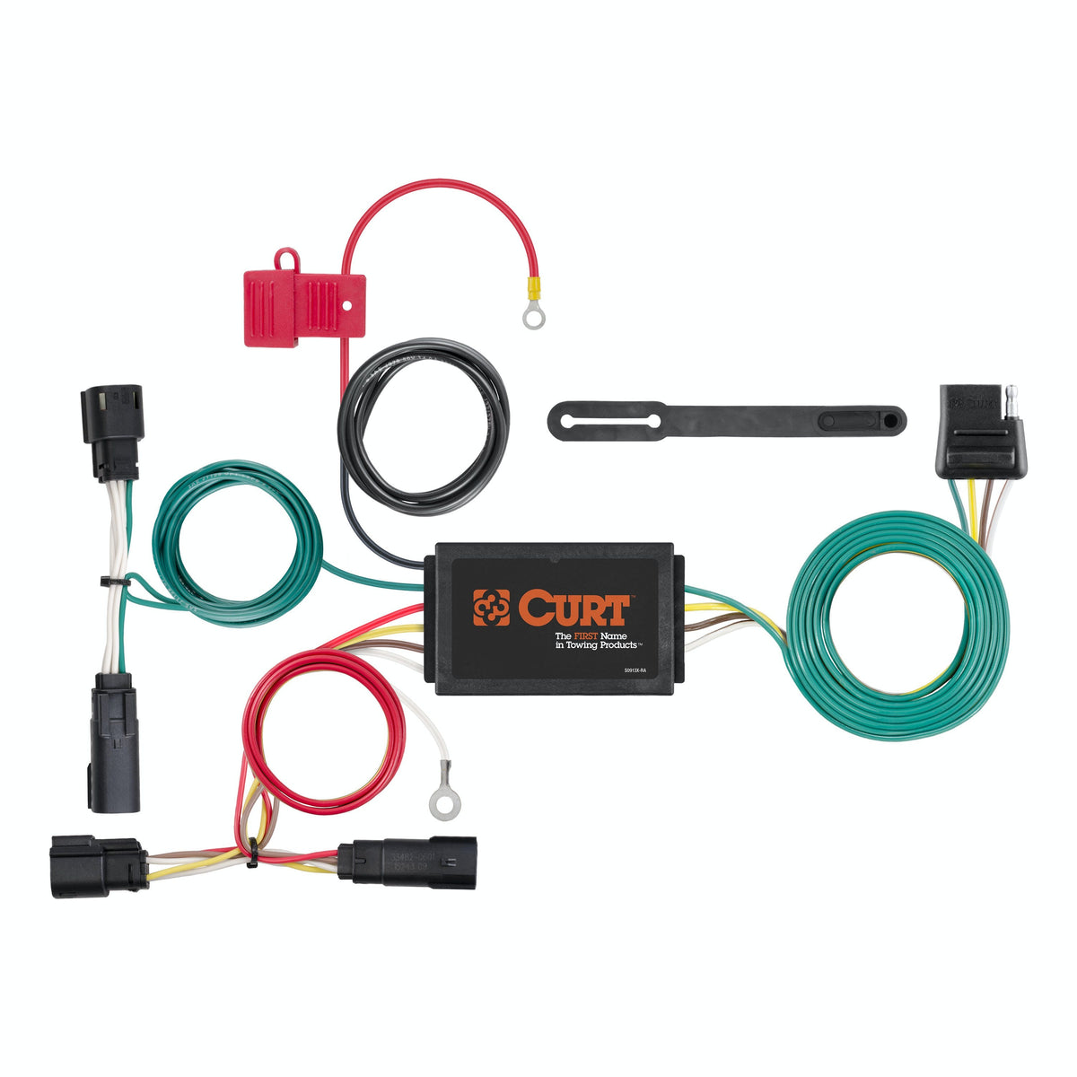 CURT 56315 Custom Wiring Harness, 4-Way Flat Output, Select Chevrolet Volt