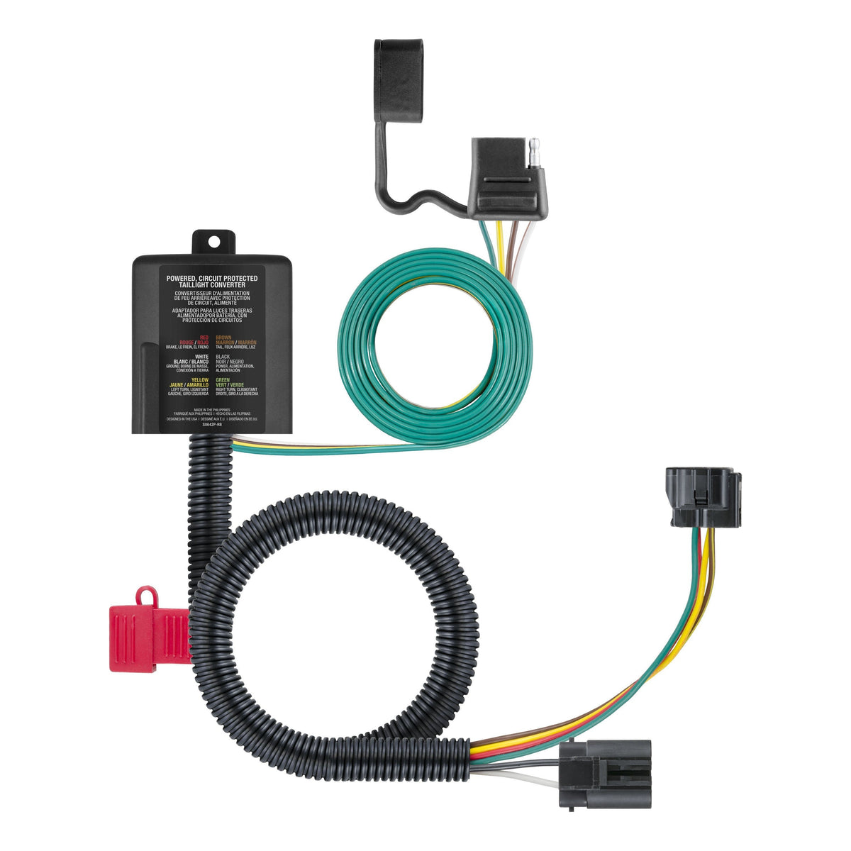 CURT 56332 Custom 4-Flat, Select Hyundai and Kia Vehicles, OEM Tow Package Required