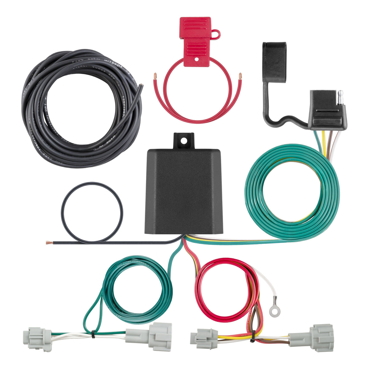 CURT 56350 Custom Wiring Harness, 4-Way Flat Output, Select Toyota Avalon, RAV4