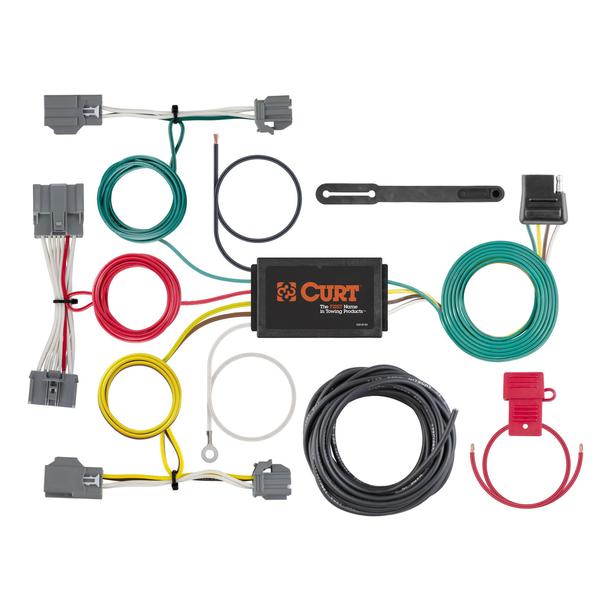 CURT 56386 Custom Wiring Harness, 4-Way Flat Output, Select Volvo XC70