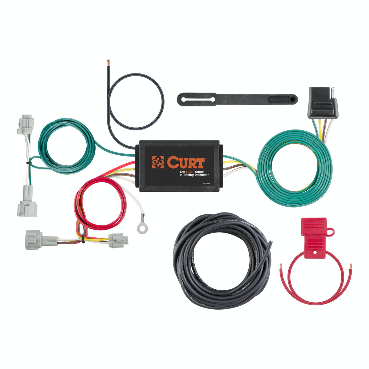 CURT 56390 Custom Wiring Harness, 4-Way Flat Output, Select Hyundai Sonata