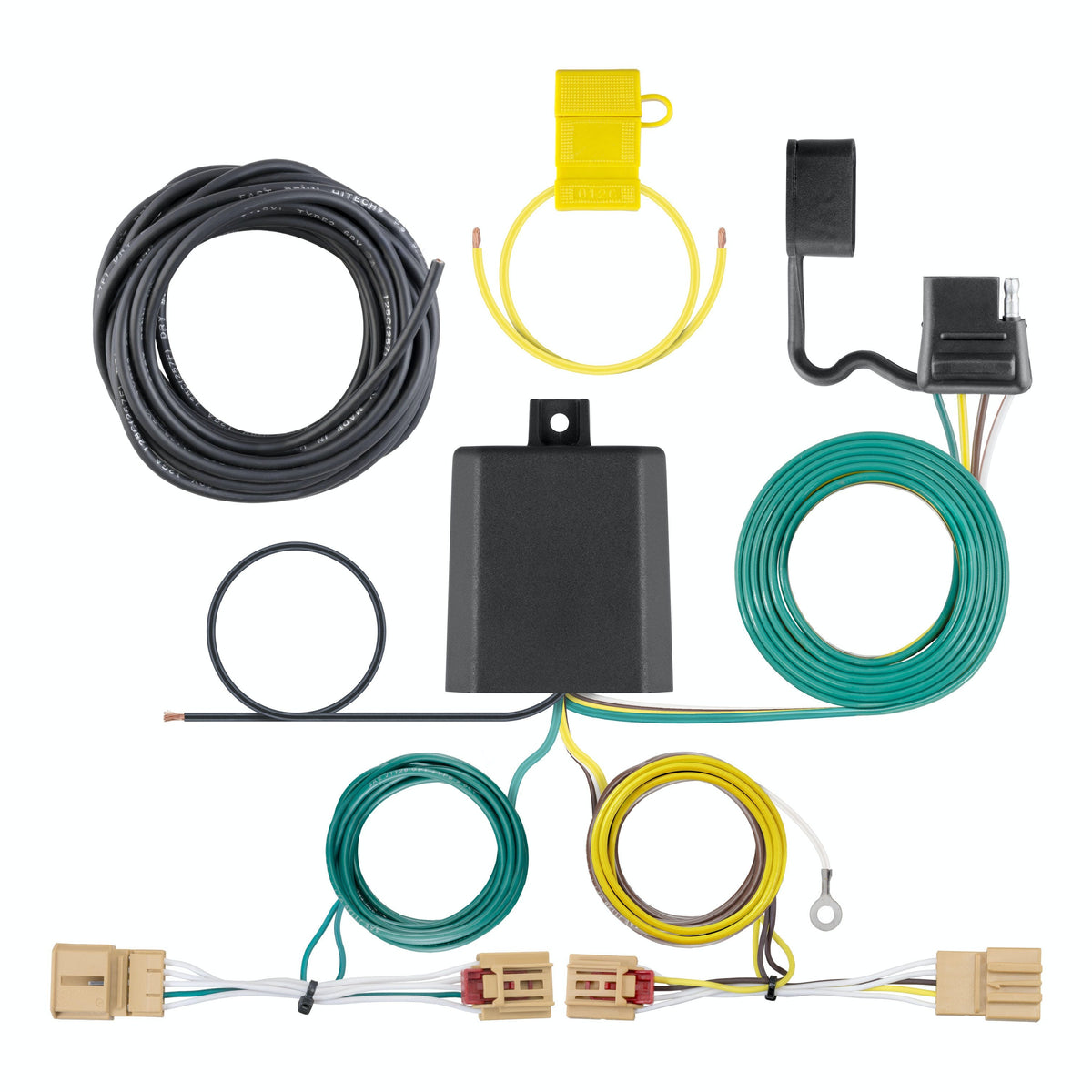 CURT 56403 Custom Wiring Harness, 4-Way Flat Output, Select Volkswagen Tiguan