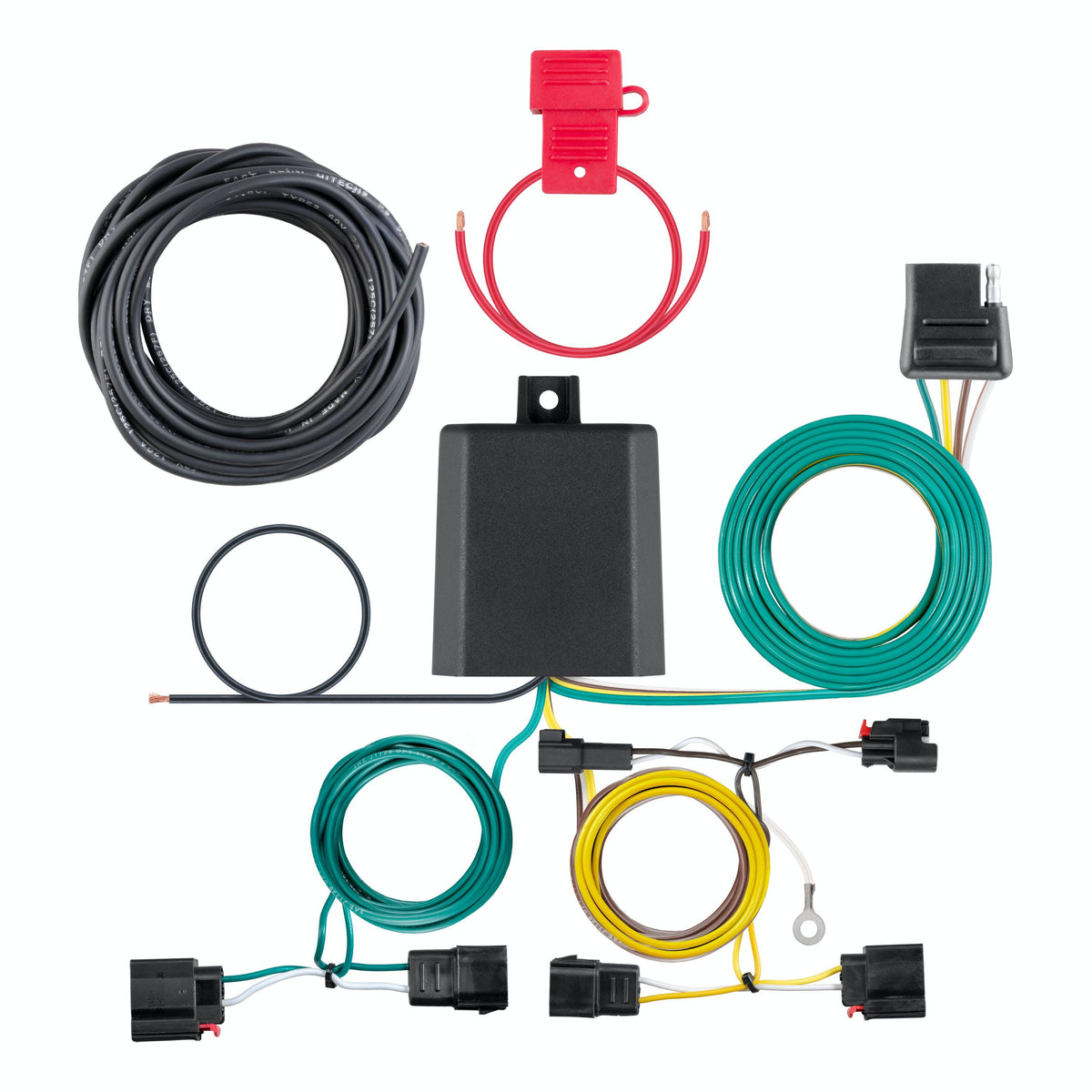 CURT 56426 Custom Wiring Harness, 4-Way Flat Output, Select Jeep Grand Cherokee
