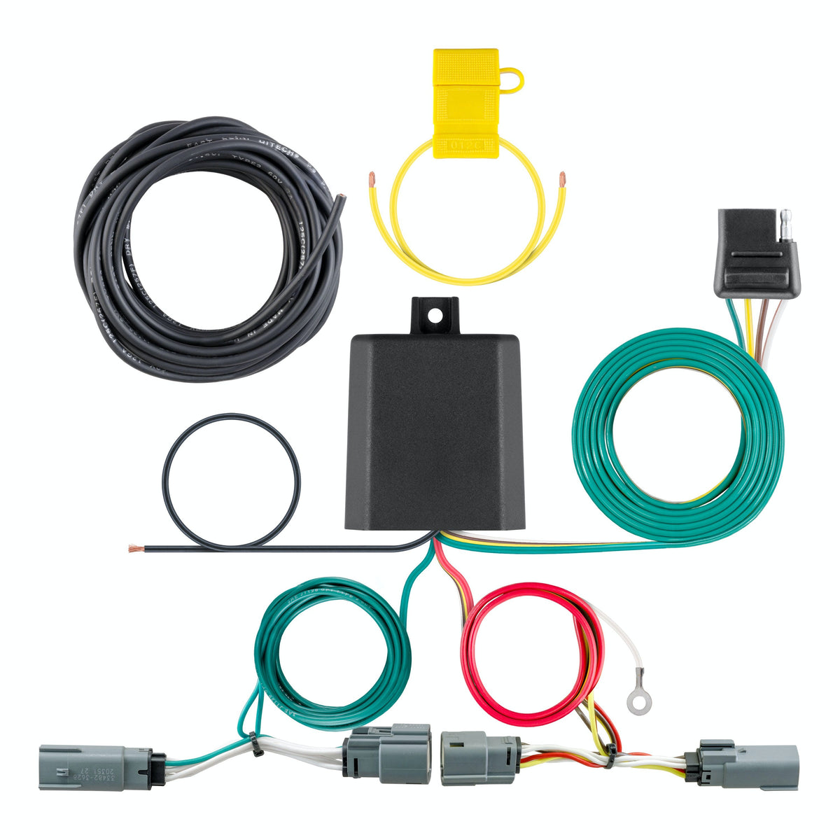 CURT 56464 Custom Wiring Harness, 4-Way Flat Output, Select Volkswagen Atlas