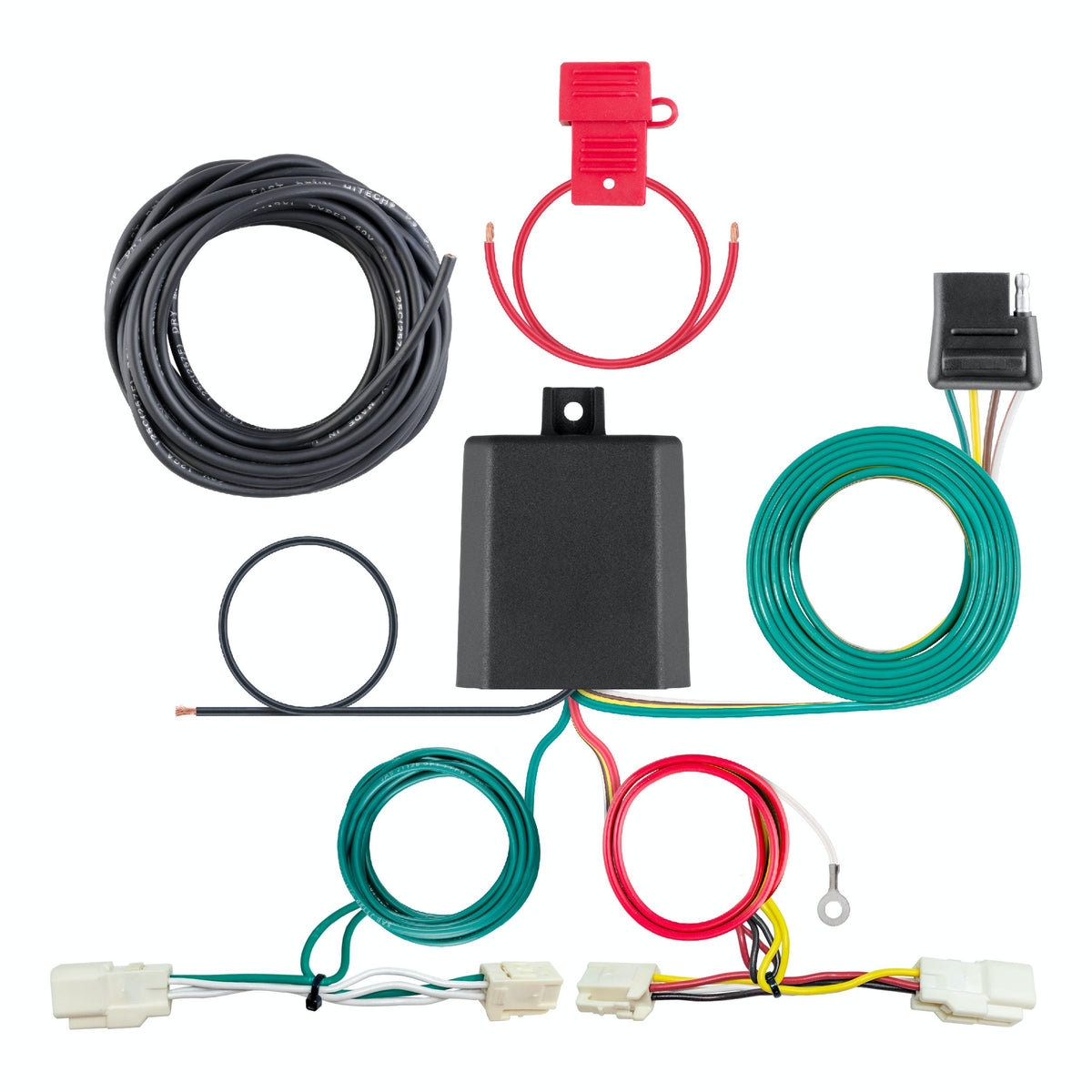 CURT 56467 Custom Wiring Harness, 4-Way Flat Output, Select Mitsubishi Outlander
