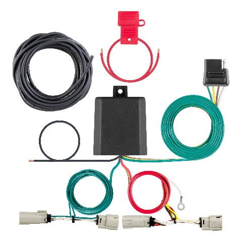 CURT 56468 Custom Wiring Harness, 4-Way Flat Output, Select Ford Bronco