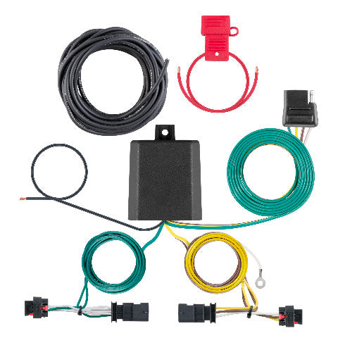 CURT 56472 Custom Wiring Harness, 4-Way Flat Output, Select Jeep Compass