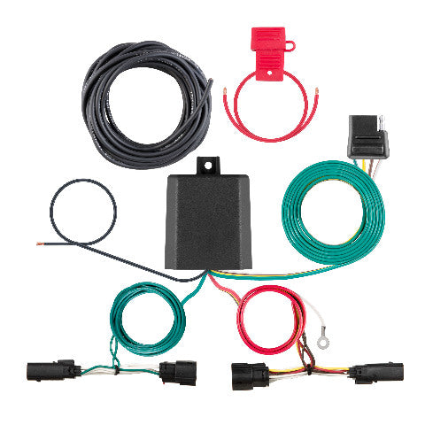 CURT 56481 Custom Wiring Harness, 4-Way Flat Output, Select Ford F-150 with LED Taillights