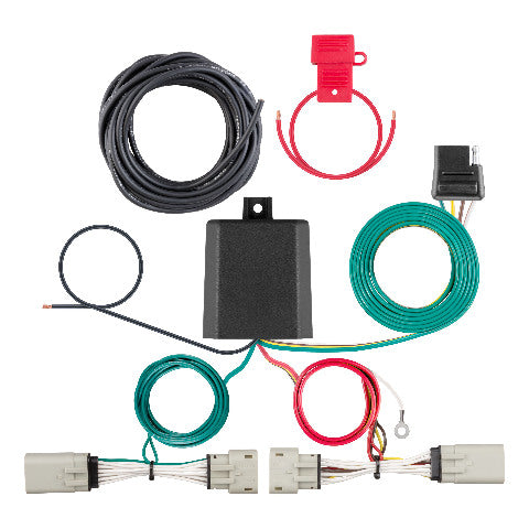 CURT 56486 Custom Wiring Harness, 4-Way Flat Output, Select Ford F-150 with LED Taillights
