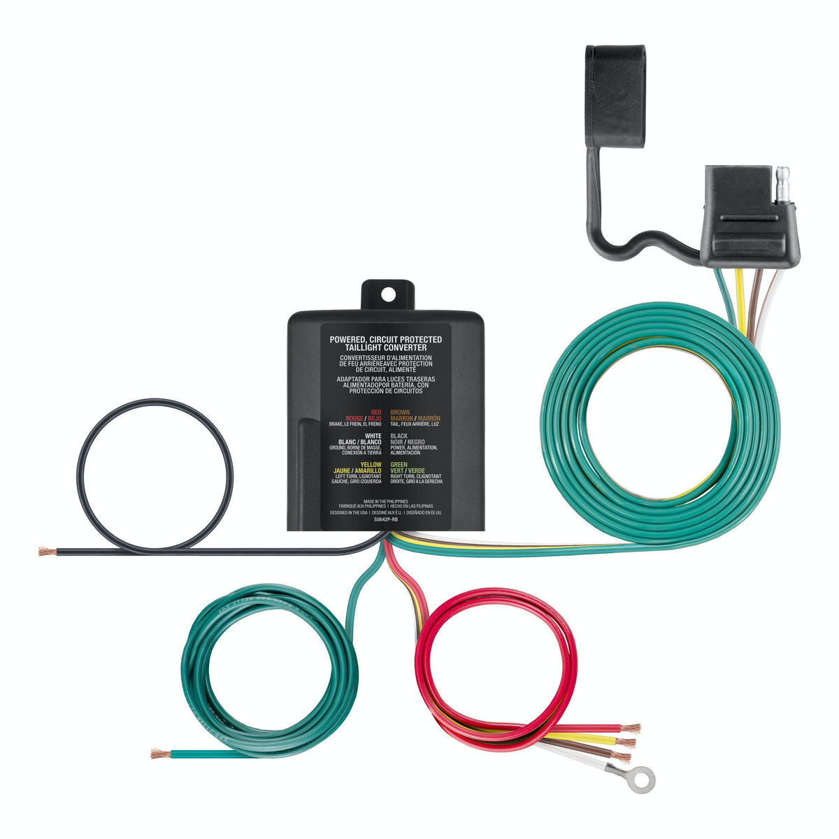 CURT 56496 Powered 3-to-2-Wire Taillight Converter