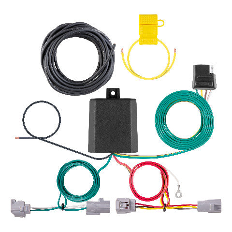 CURT 56517 Custom Wiring Harness, 4-Way Flat Output, Select Toyota Corolla Cross, C-HR