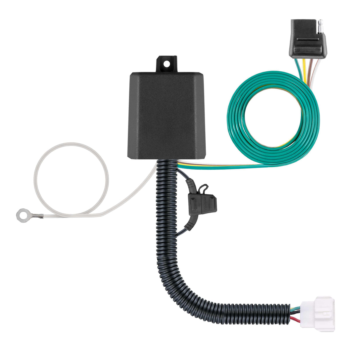CURT Custom Wiring Connector, 4-Way Flat Output, Fits Select Subaru Forester, Outback 56580
