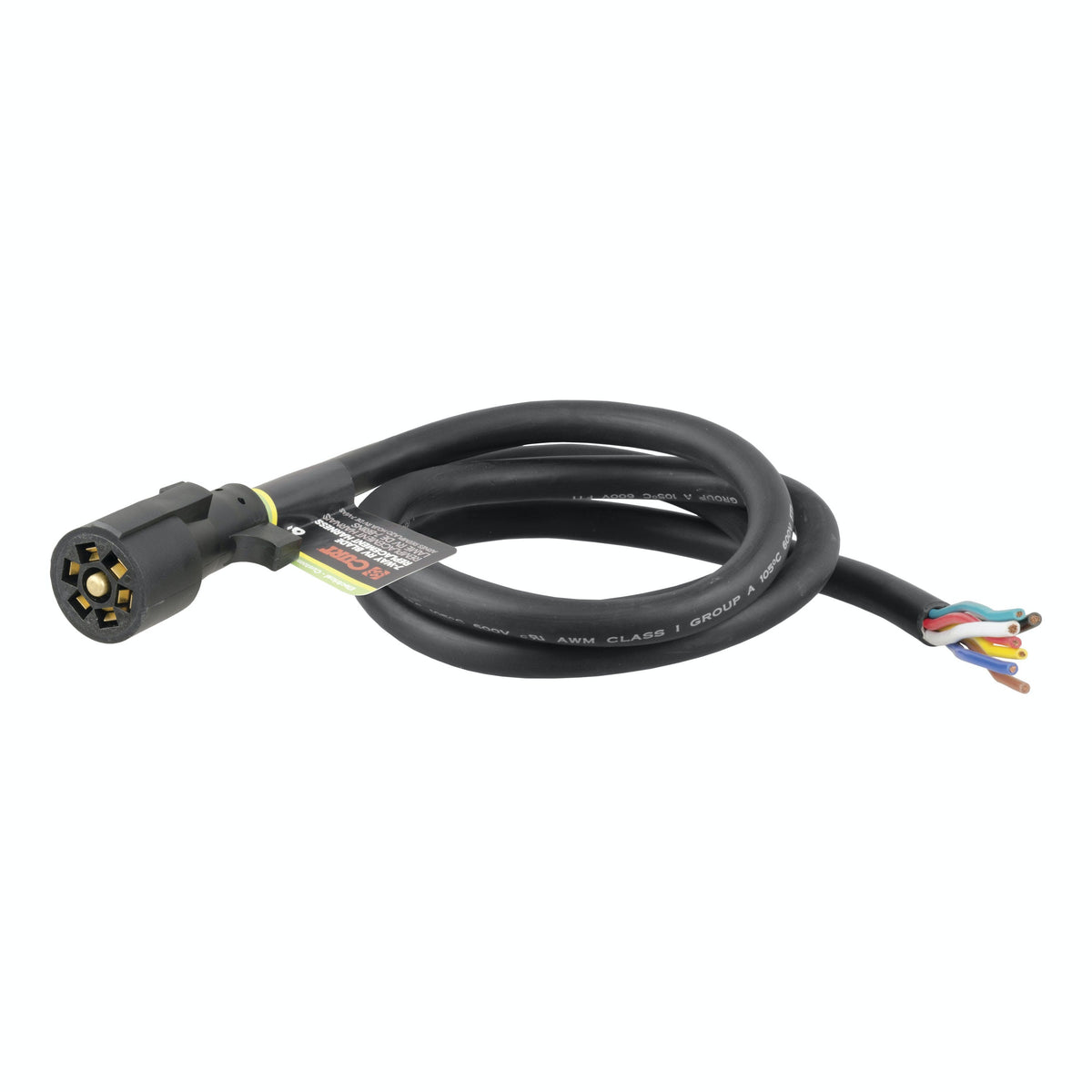 CURT 56601 Replacement 7-Way RV Blade with 6' Wires (Trailer Side)