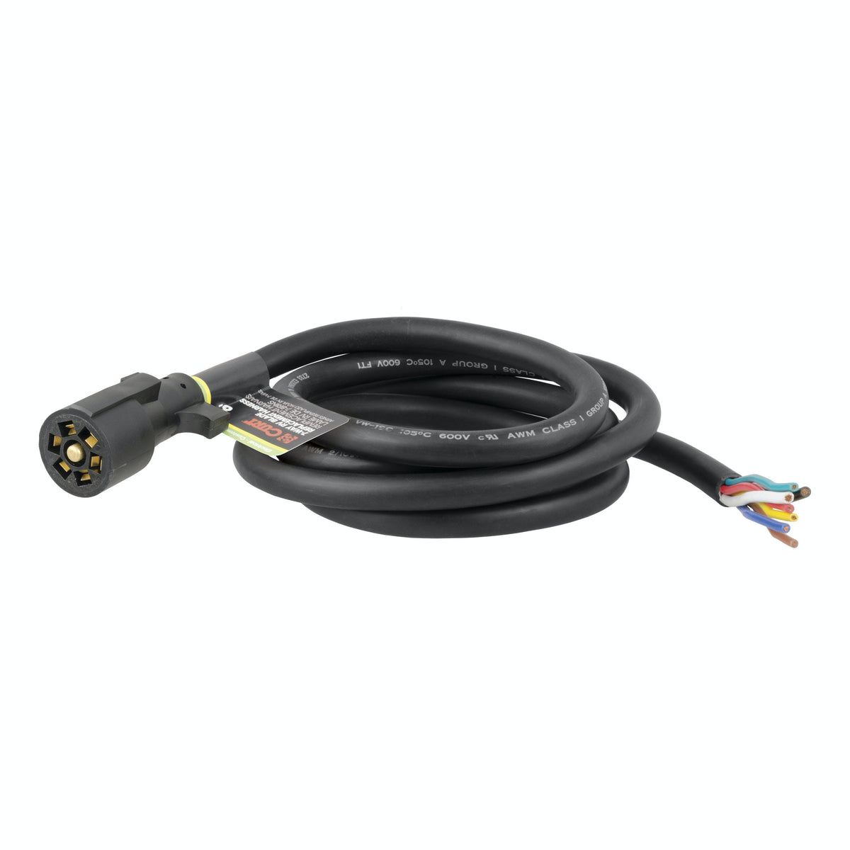 CURT 56602 Replacement 7-Way RV Blade with 8' Wires (Trailer Side)
