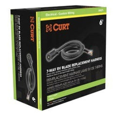 CURT 56603 Replacement 7-Way RV Blade with 10' Wires (Trailer Side)