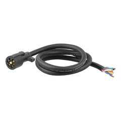 CURT 56621 Replacement 7-Way RV Blade with 6' Wires (Trailer Side, Packaged)