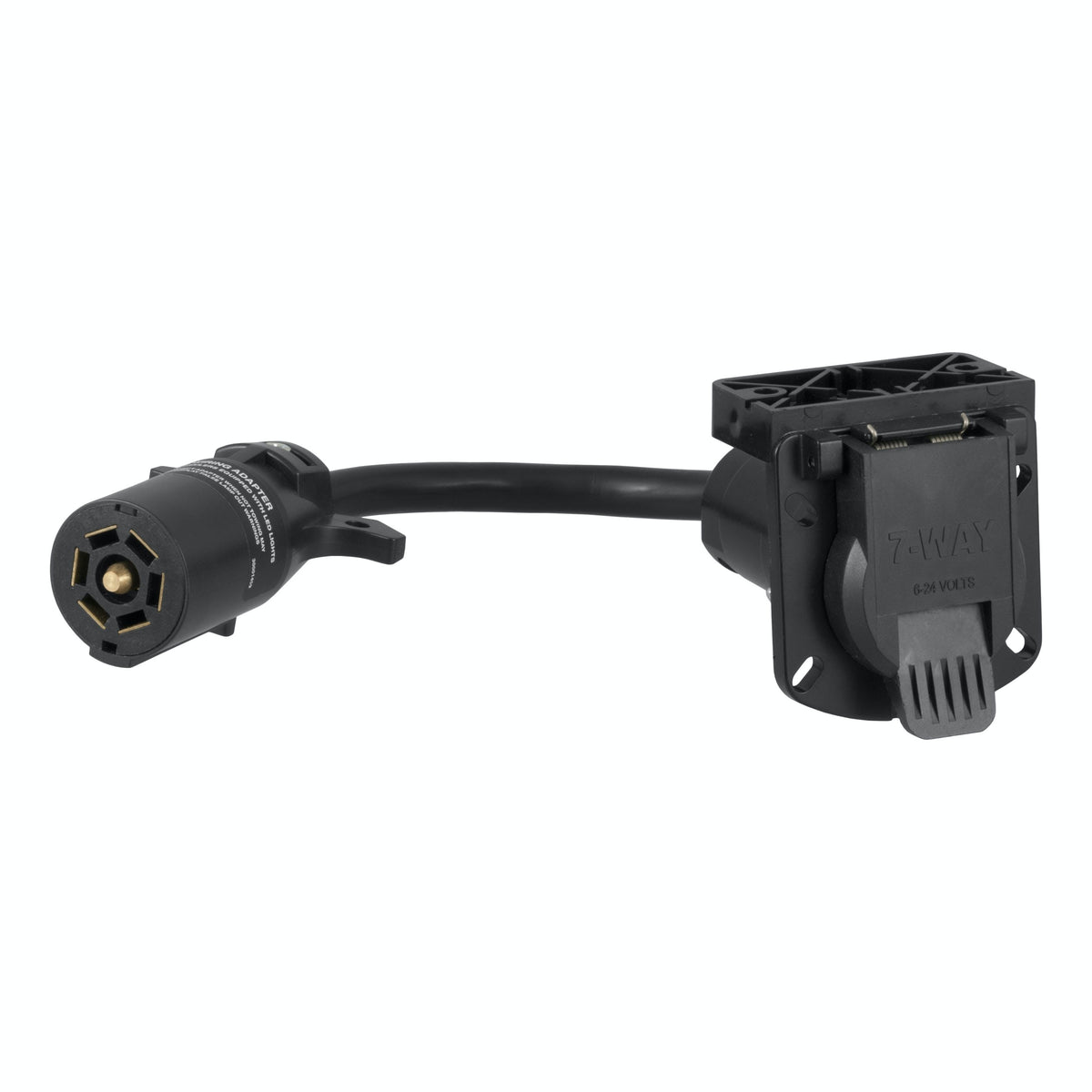 CURT 57003 7-Way RV Blade LED Electrical Adapter (Not a Wiring Extension)