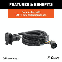 CURT 57007 Custom Wiring Harness Extension Isolator Kit for Aluminum Truck Beds