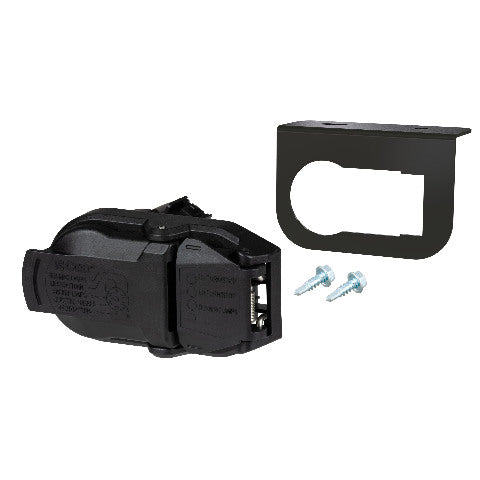 CURT 57021 OEM Replacement Dual-Output 7 & 4-Way Connector with Mounting Bracket Packaged