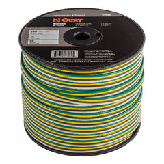 CURT 57032 Automotive Primary Wire, 4-Bond White, Brown, Yellow, Green 250' Spool