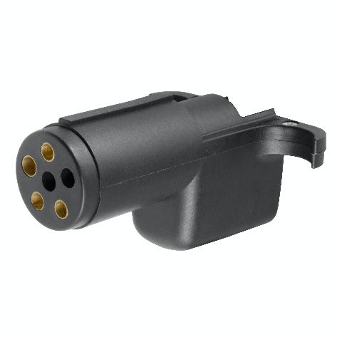 CURT 57621 Electrical Adapter (6-Way Round Vehicle to 4-Way Flat Trailer)