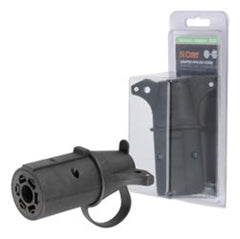 CURT 57660 Electrical Adapter (7-Way RV Blade to 6-Way Round Trailer, Center Pin Brake)