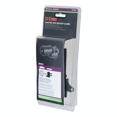 CURT 57724 Adapter with Backup Alarm (7-Way RV Blade Vehicle to 4-Way Flat Trailer)