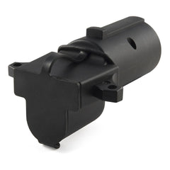 CURT 57724 Adapter with Backup Alarm (7-Way RV Blade Vehicle to 4-Way Flat Trailer)