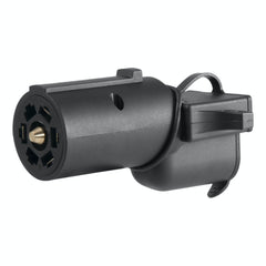 CURT 57724 Adapter with Backup Alarm (7-Way RV Blade Vehicle to 4-Way Flat Trailer)