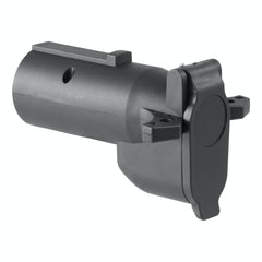 CURT 57726 Adapter with Alarm (7-Way RV Blade to 6-Way Round Trailer, Center Pin Auxiliary)