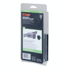 CURT 58001 Easy-Mount Wiring Bracket for 4 or 5-Way Flat (2 Receiver)