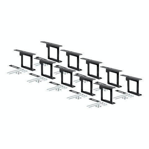 CURT 58001010 Easy-Mount Wiring Brackets for 4 or 5-Way Flat (2 Receiver, 10-Pack)