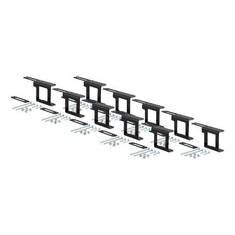 DISCONTINUED - CURT 58002010 Easy-Mount Vehicle Trailer Wiring Connector Mounting Bracket for 1-1/4-Inch Receiver, 4 or 5-Way Flat, 10-Pack