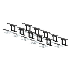 DISCONTINUED - CURT 58002010 Easy-Mount Vehicle Trailer Wiring Connector Mounting Bracket for 1-1/4-Inch Receiver, 4 or 5-Way Flat, 10-Pack