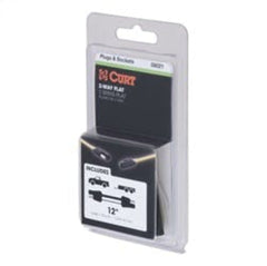 CURT 58020 2-Way Flat Connector Plug and Socket with 12 Wires