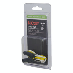 CURT 58021 2-Way Flat Connector Plug and Socket with 12 Wires (Packaged)
